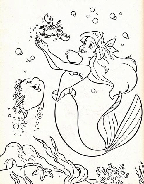 Cách vẽ công chúa nàng tiên cá đơn giản cho trẻ em dễ học