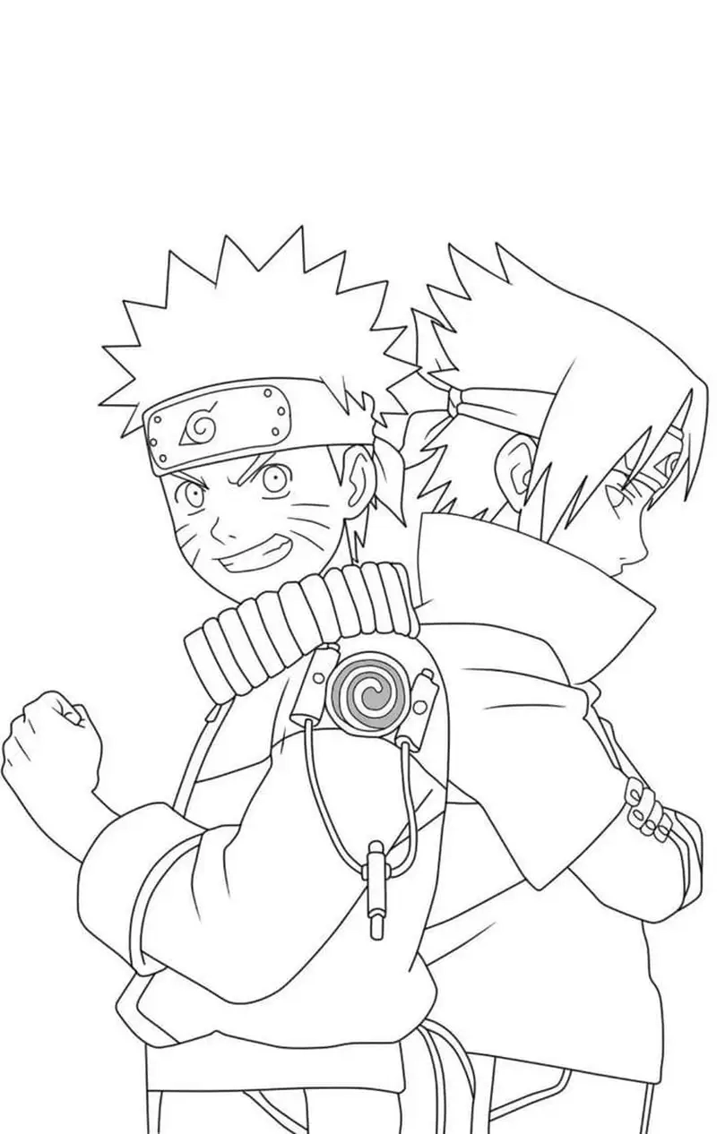 Khám phá tranh tô màu naruto cửu vĩ hình độc đáo