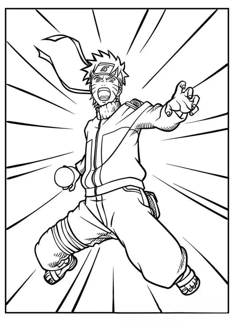 Tận hưởng niềm vui cùng tranh tô màu naruto chibi