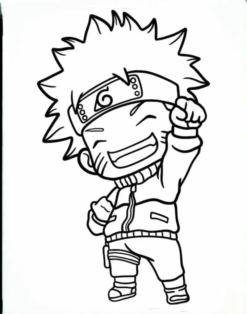 Tô màu siêu ngầu với hình naruto ngầu tô màu