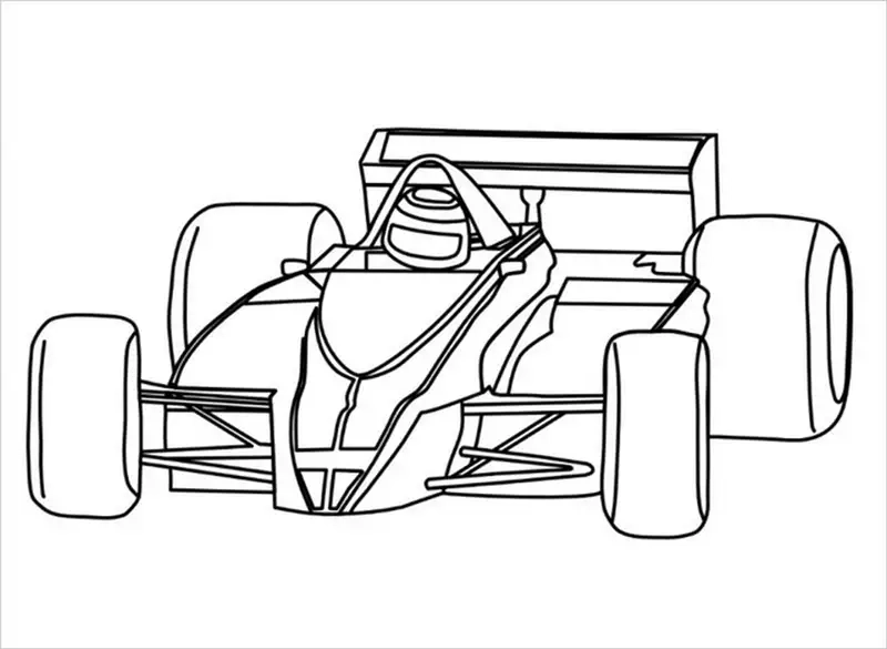In tranh tô màu ô tô đơn giản nhanh chóng tại nhà