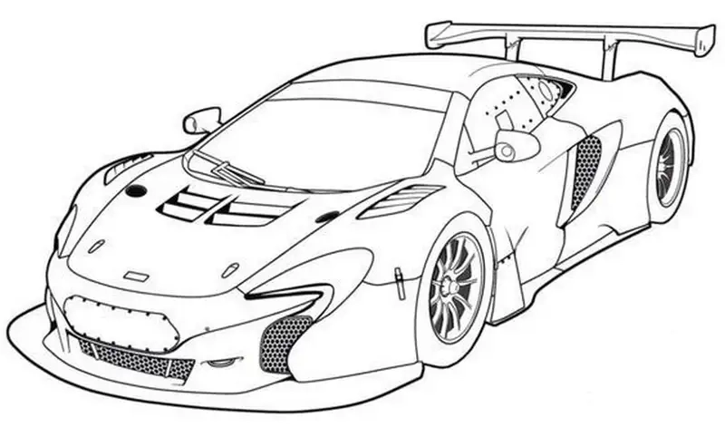 Tranh tô màu ô tô con dễ thương cho các bé yêu xe