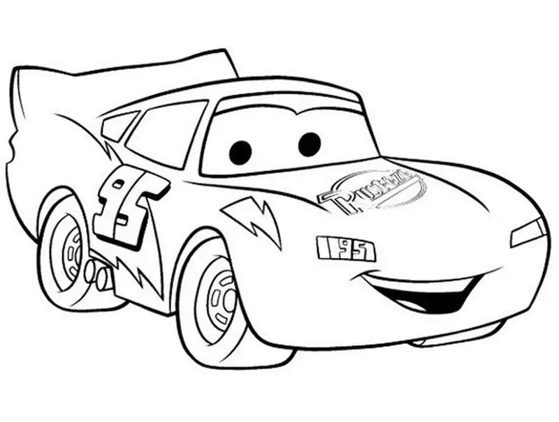 Tranh tô màu ô tô đua cho bé yêu tốc độ và sáng tạo