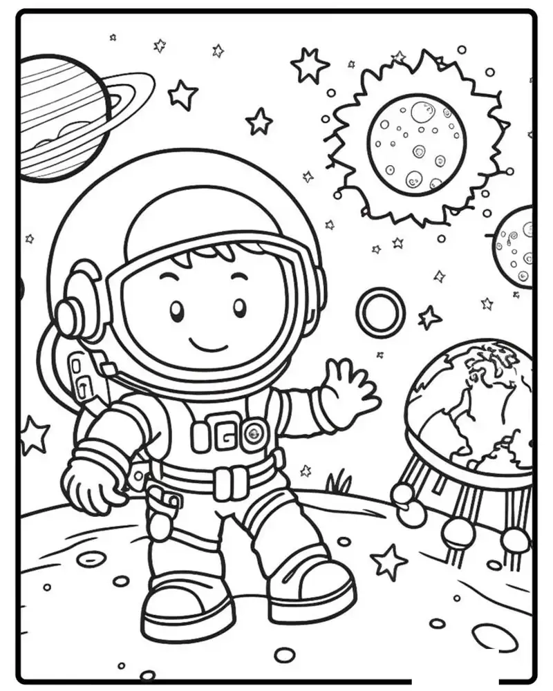 Trải nghiệm thú vị với tô màu tranh cát phi hành gia mới