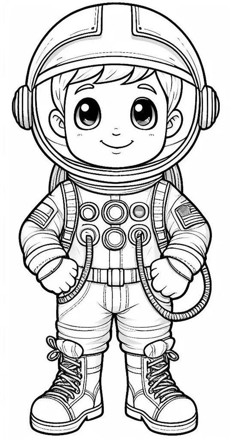 Khám phá cách tô màu phi hành gia vũ trụ thật sống động