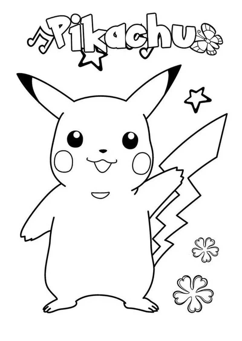 Tranh tô màu Pikachu là như thế nào
