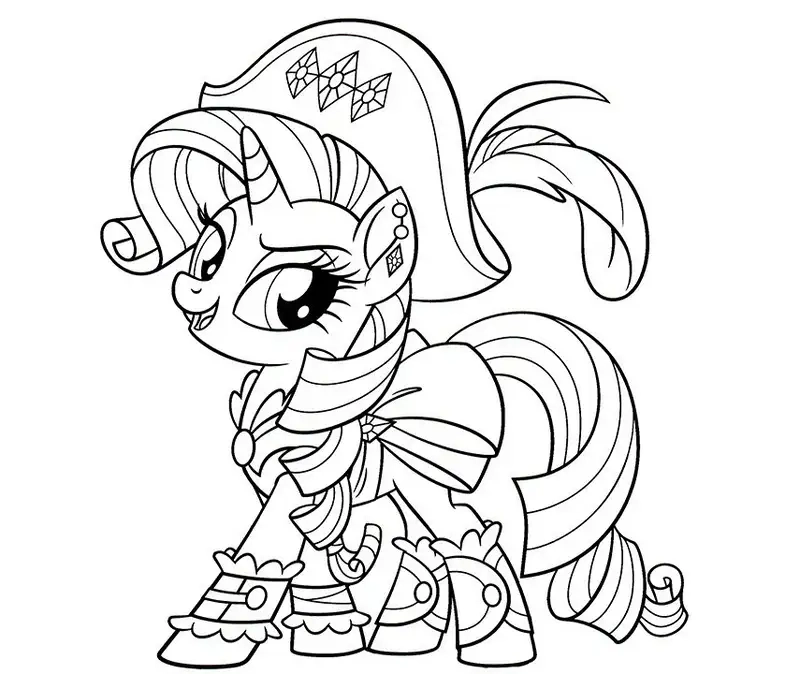 Tận hưởng niềm vui với bé tô màu ngựa pony xinh xắn