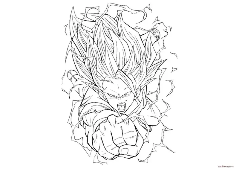 Bé vui học to màu songoku cấp 10 tại nhà dễ dàng