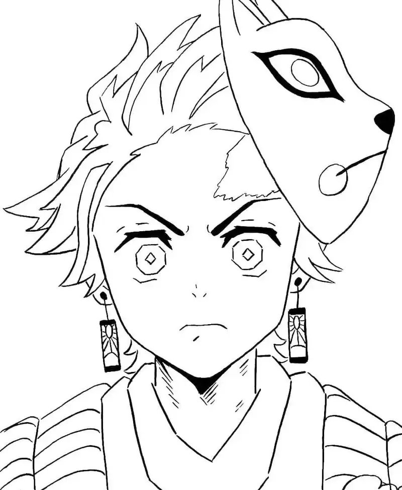 Khám phá nét ngầu của tranh tô màu tanjiro tanjiro ngầu tranh tô màu tanjiro