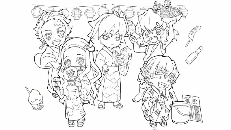 Tranh tô màu thanh gươm diệt quỷ là như thế nào