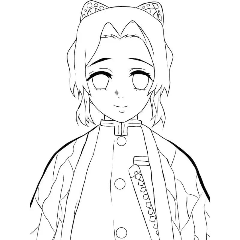 Khám phá nét đẹp tranh tô màu thanh gươm diệt quỷ shinobu tinh tế