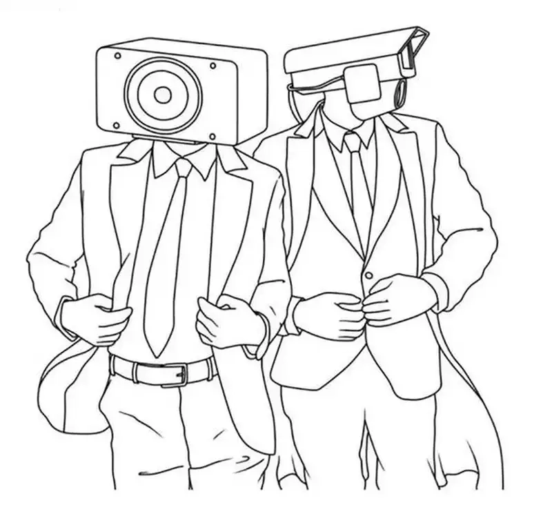 Vui chơi máy khoan máy khoan tranh tô màu titan cameraman v2 sống động