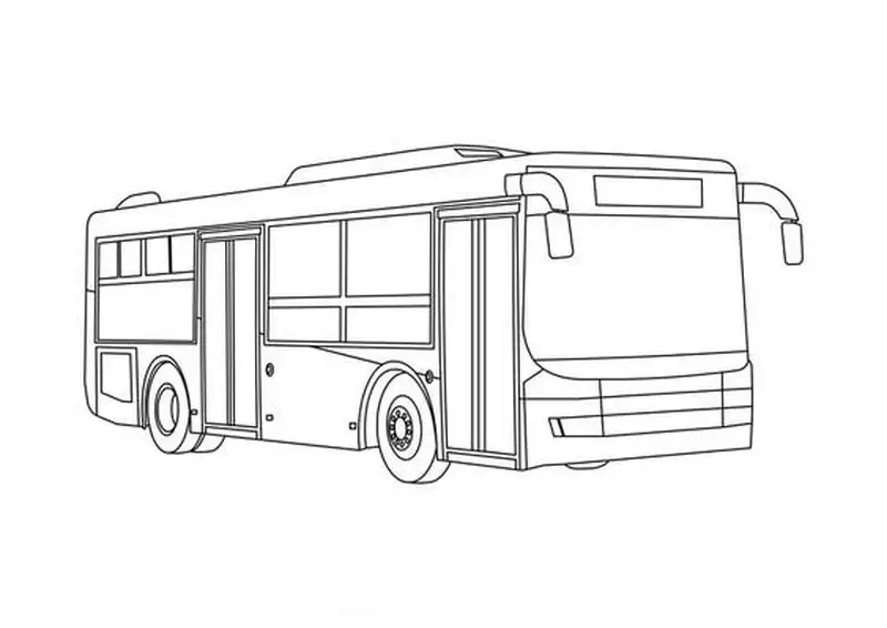 Tranh tô màu xe buýt cho bé phát triển sáng tạo