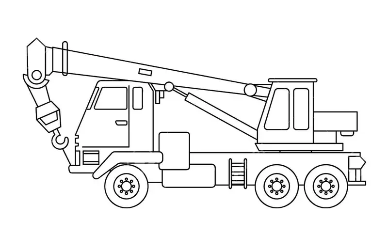 Bé sáng tạo với tô màu ô tô cần cẩu thú vị