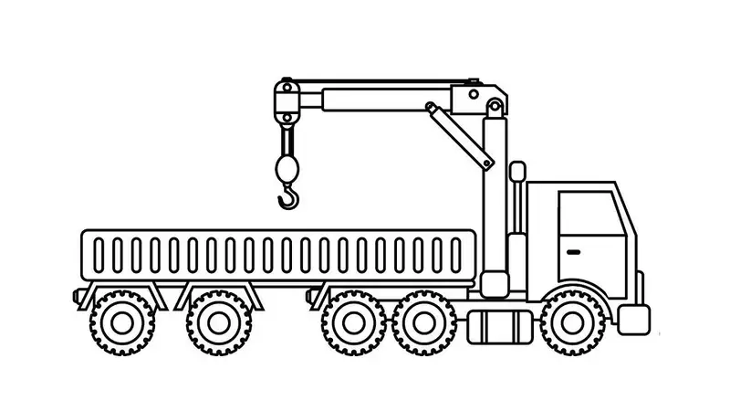 Khám phá niềm vui với tô màu xe cần cẩu thú vị