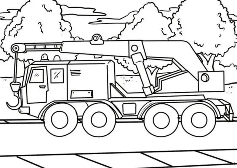 Tăng kỹ năng sáng tạo cùng cần cẩu tô màu cho bé