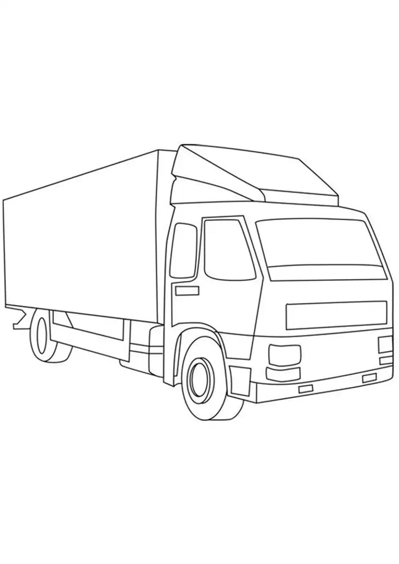 Tranh tô màu xe tải là như thế nào