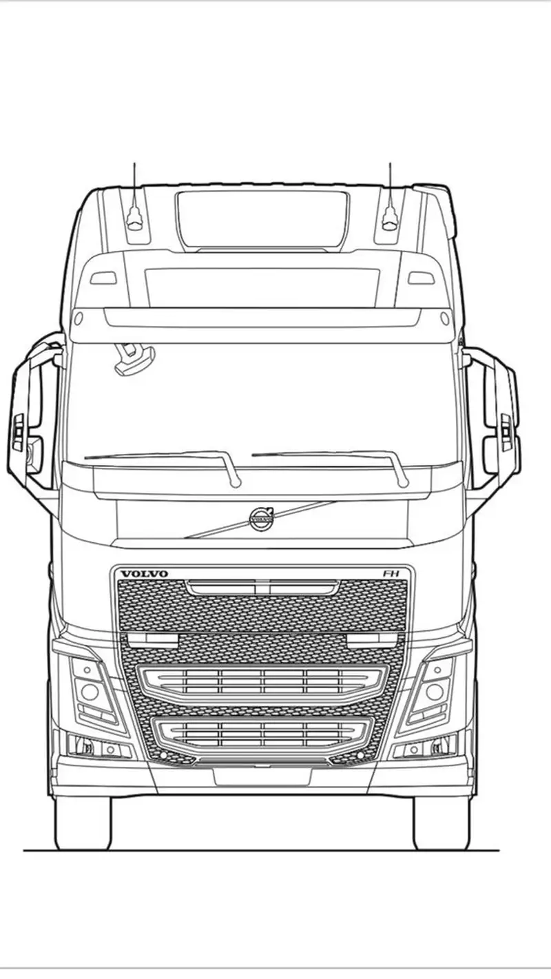 Vui tô màu với tranh tô màu xe tải ben thật sống động
