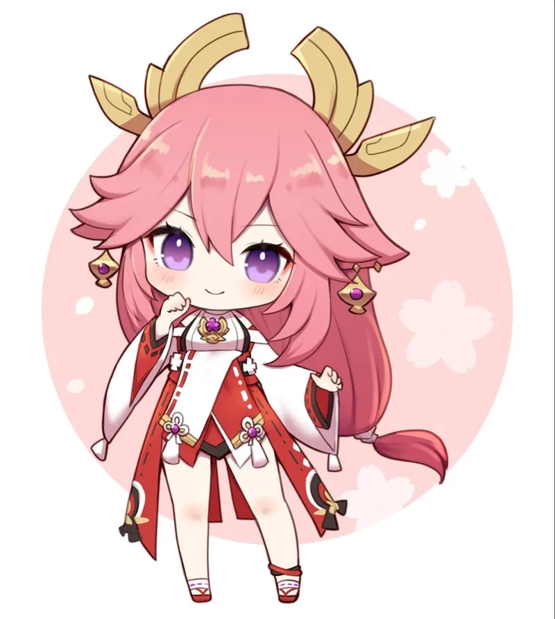 Khám phá thế giới genshin impact yae miko chibi