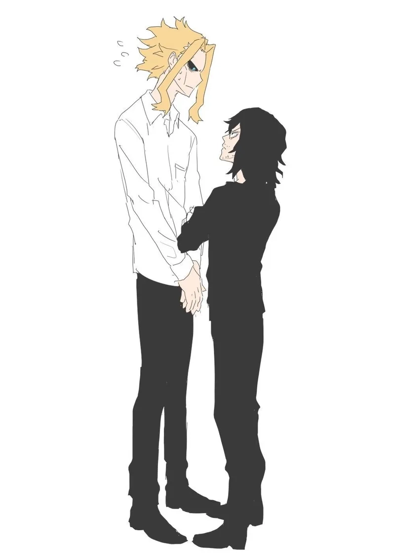 Hành trình anh hùng với mha aizawa x all might