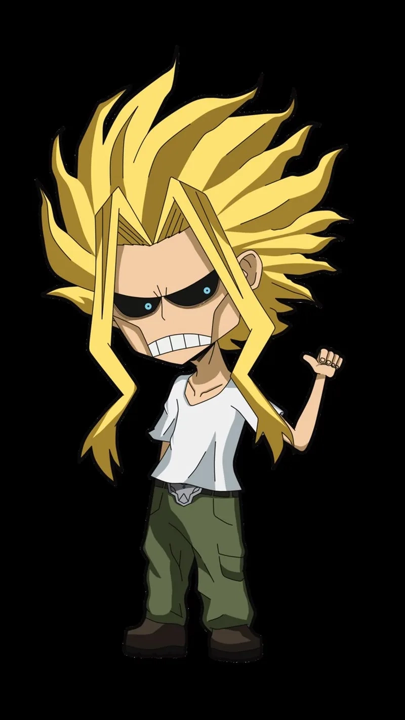 Tạo ảnh độc đáo với all might chibi png sáng tạo