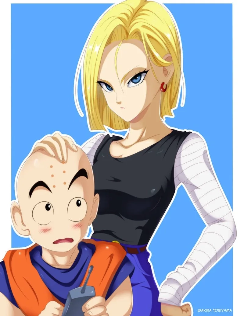 Khi Android 18 hợp lực với Krillin android 18 and krillin