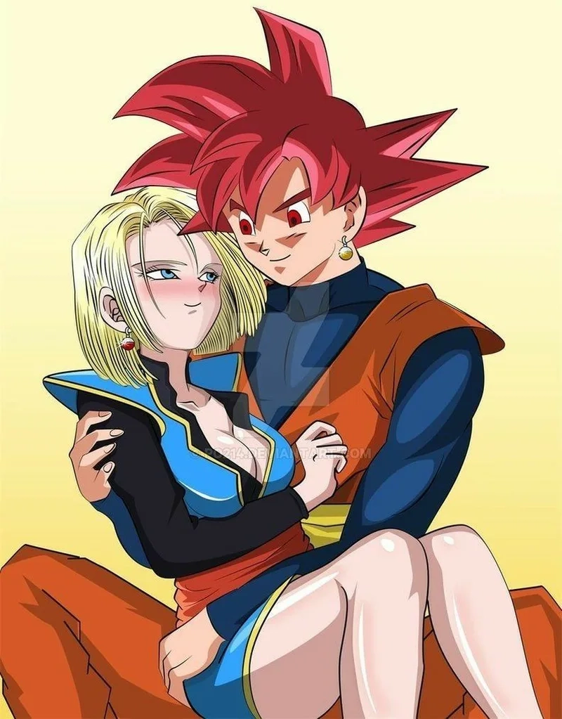 Khi Goku kết hợp với Android 18 goku x android 18