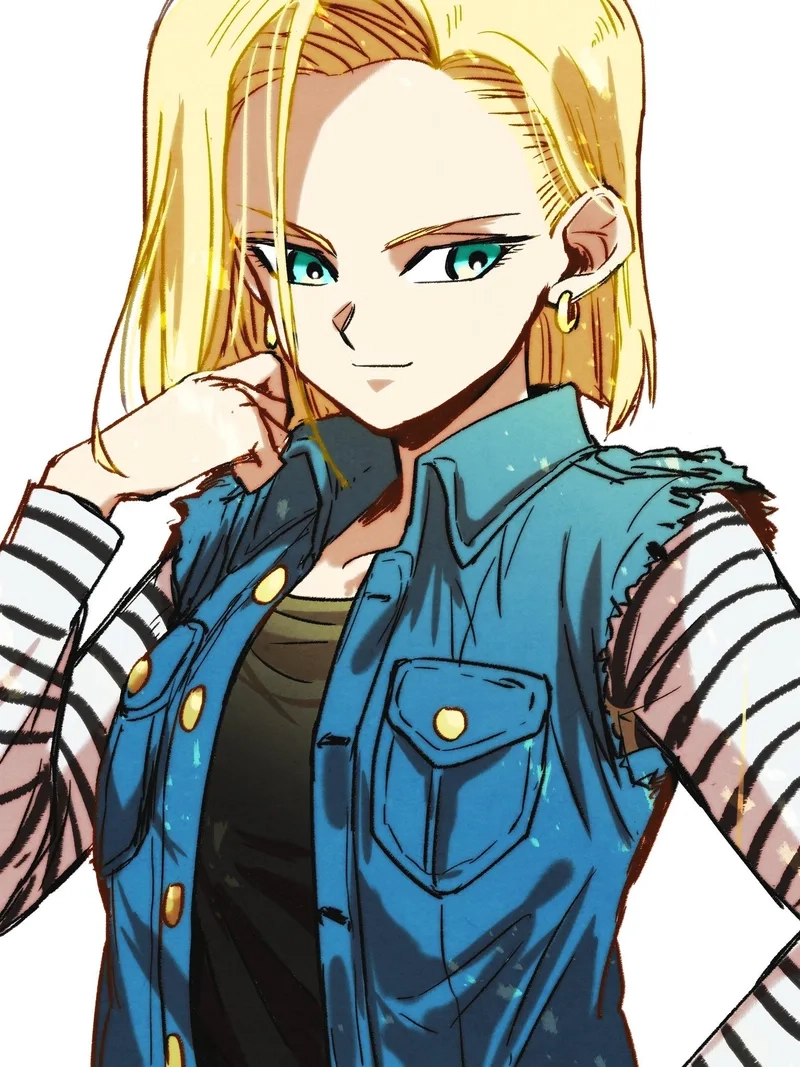 Màn hình sống động với android 18 live wallpaper