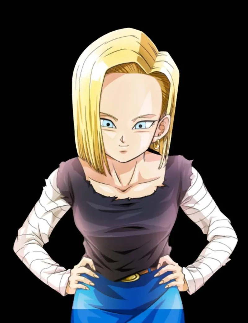 Tạo hình AI sống động với android 18 ai image