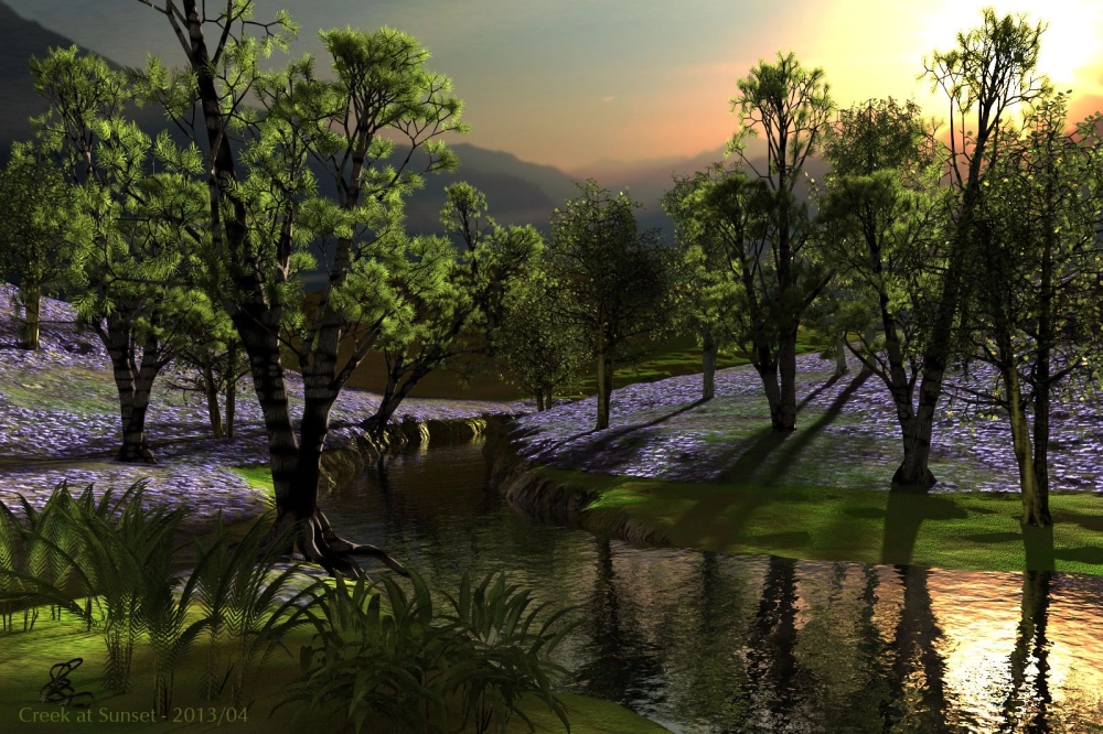 Mang hơi thở tự nhiên với tranh đồng quê 3d sống động