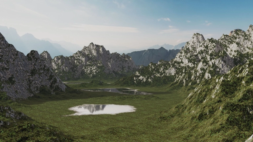 Trang trí không gian xanh với tranh thiên nhiên 3d