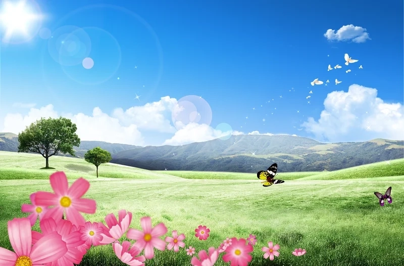 Hình nền phong cảnh dễ thương giúp màn hình thêm sinh động