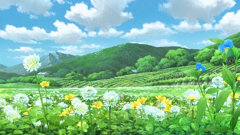 Hình nền phong cảnh đẹp cute làm bừng sáng góc làm việc