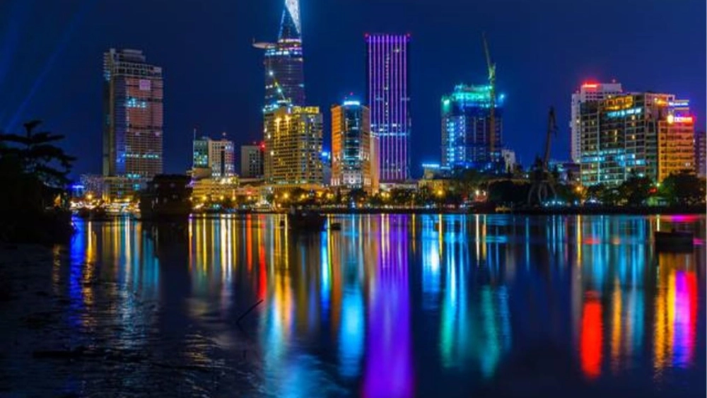 Trang trí máy tính bằng hình nền máy tính phong cảnh thành phố sống động