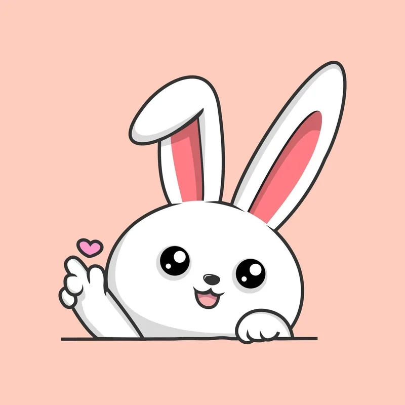 Đổi mới avatar cực xinh với hình con thỏ cute chibi