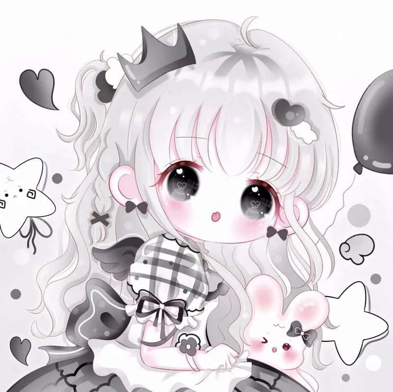 Thư viện dễ thương cute anime chibi nữ đẹp miễn chê
