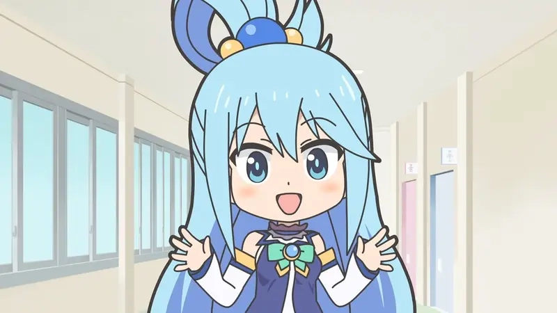 Thế giới konosuba chibi rực rỡ sắc màu đầy năng lượng