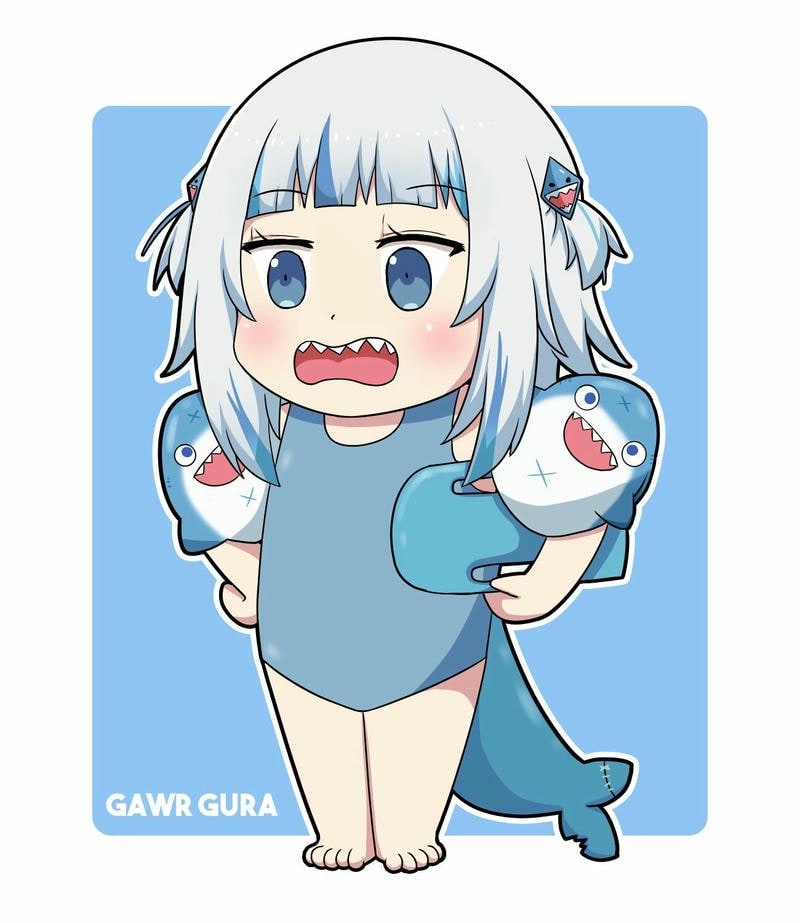 Khám phá avatar cá mập cute anime siêu dễ thương cho tài khoản mạng xã hội