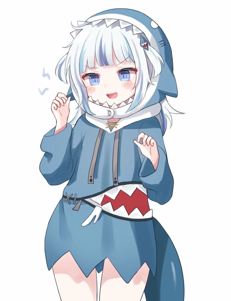 Lựa chọn avatar cá mập cute anime nữ siêu đáng yêu cho hồ sơ cá nhân