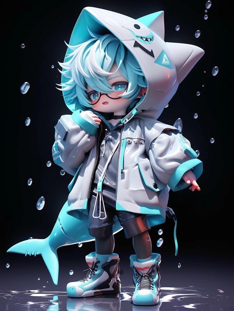 Chia sẻ tình cảm với avatar cá mập cute đôi vui nhộn và sinh động