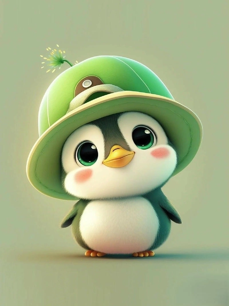 Làm mới màn hình với hình nền cánh cụt dễ thương siêu sinh động