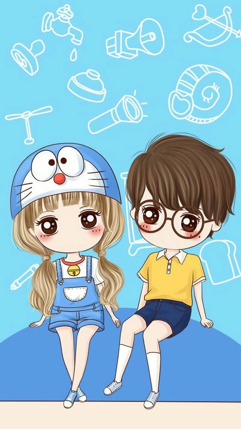 Chọn ngay avatar cặp đôi chibi dễ thương cho bạn và người ấy