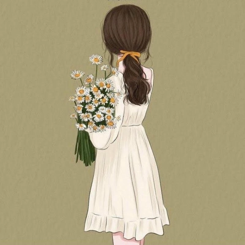 Tận hưởng ảnh đẹp che mặt avatar cô gái quay lưng chất và thu hút