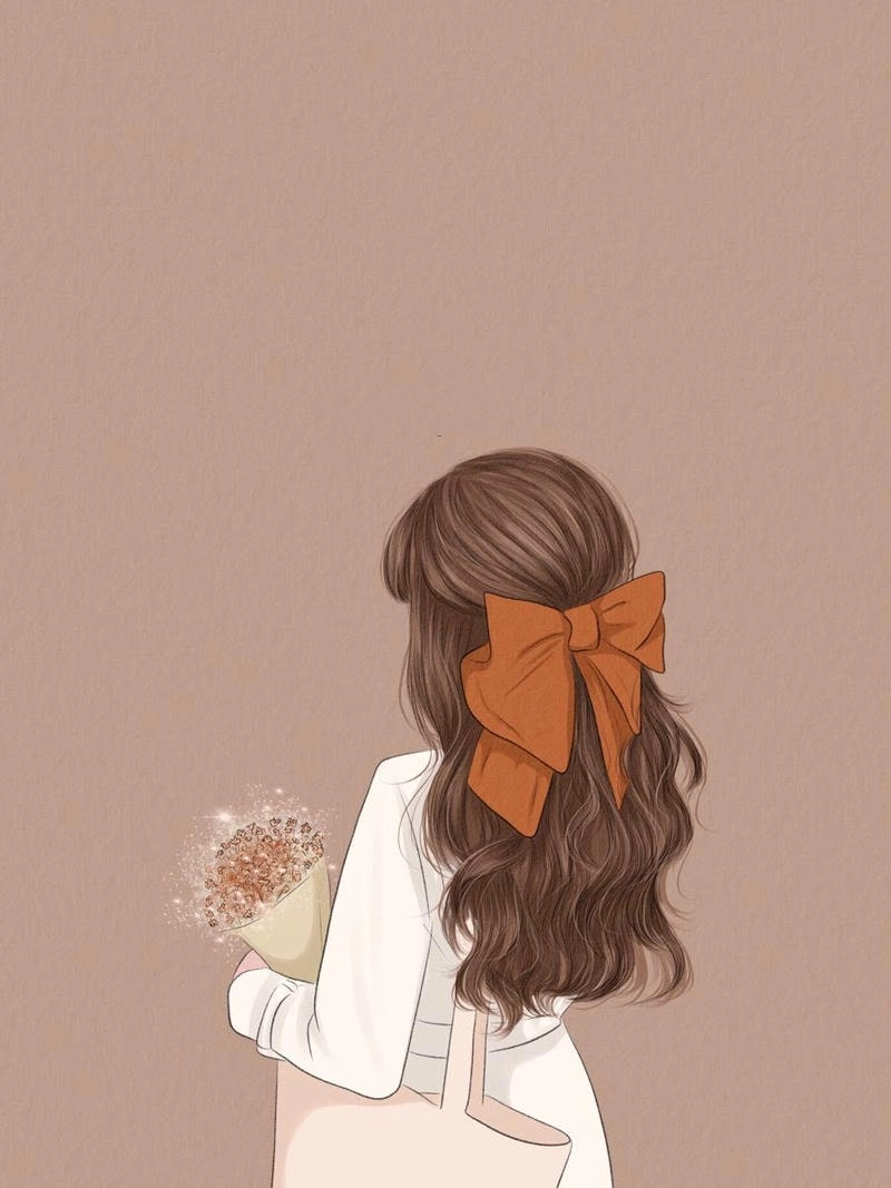 Cảm nhận tâm trạng với avatar ảnh cô gái buồn quay lưng anime dễ thương