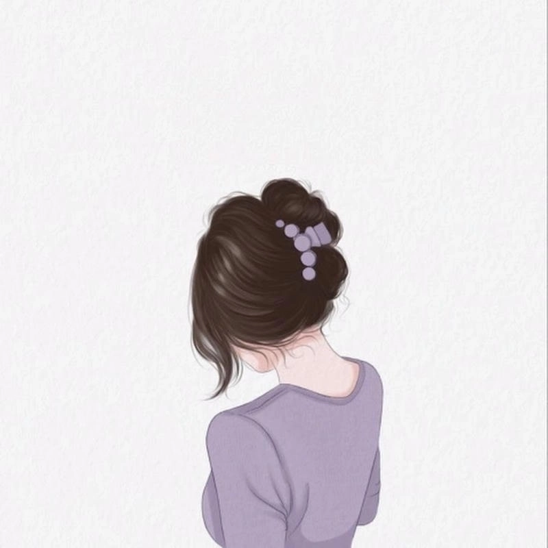 Thể hiện thần thái với lạnh lùng che mặt avatar cô gái quay lưng cá tính