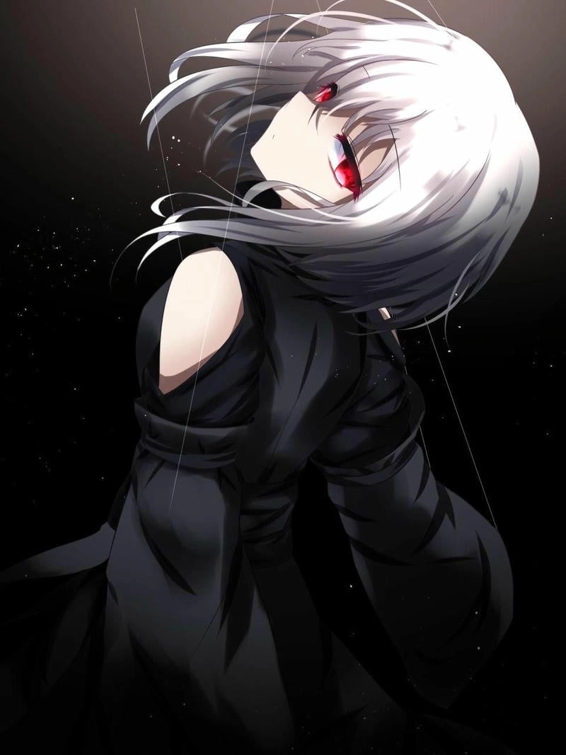 Nổi bật phong cách với đen trắng avatar anime sáng