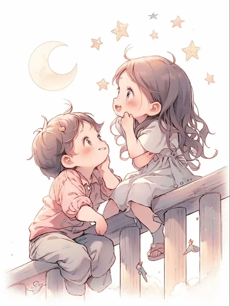 Ghép đôi tình yêu với avatar đôi cute chibi độc lạ