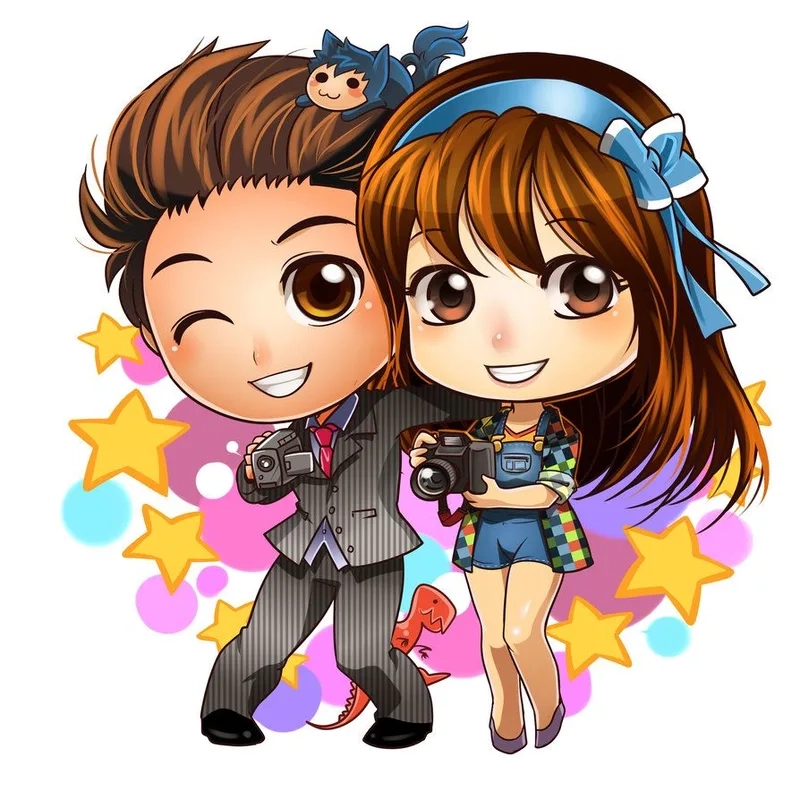 Bộ sưu tập avatar chibi cute đôi khiến ai cũng tan chảy