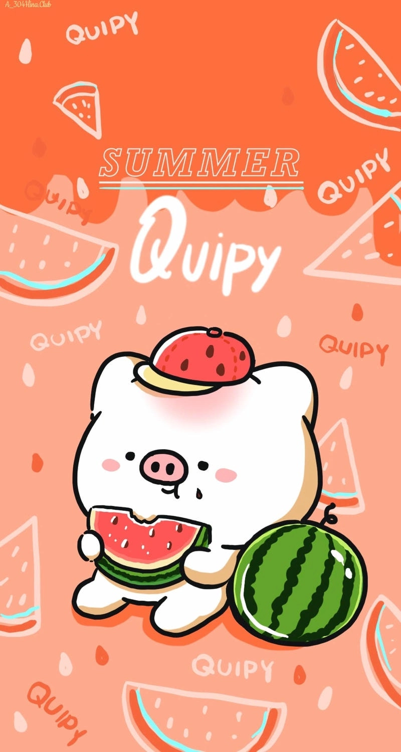 Chọn avatar dưa hấu chibi để hình đại diện thêm ngộ nghĩnh và sinh động