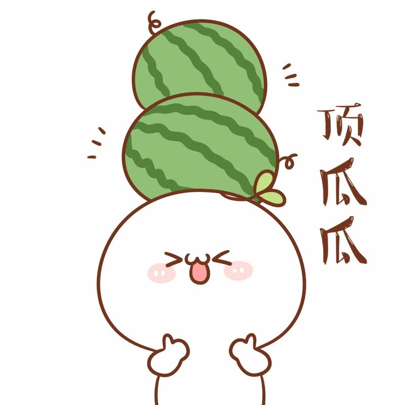 Hình đại diện nhỏ xinh với avatar dưa hấu mini siêu đáng yêu và tươi mới